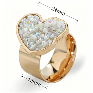 <span class=keywords><strong>Anillo</strong></span> de Acero Inoxidable para Mujer, Diseño de Moda Bear Catlog, Joyería, Regalo, <span class=keywords><strong>Anillo</strong></span> de Dedo con Piedra Verde Dorada - Product Image 4