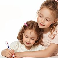 Stylo à bille publicitaire personnalisé avec logo imprimé en 4 couleurs, avec crochet, pour la promotion de la marque d'entreprise