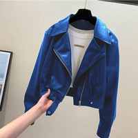 Veste Courte Rouge Premium pour Femme en Similicuir PU – Manteau Personnalisé pour l'Automne et le Quotidien