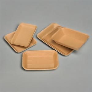 Oil-proof Kraft Paper <b>Plate</b> Tray Paper Container Disposable Boat Shaped Pan for Cooked Food Hamburger - Product Image 3