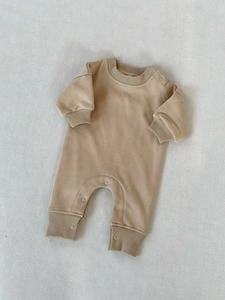 Bebek Spandex/pamuk Romper kış erkek kız uzun kollu tulum sıcak newclothes giysi bebek ayaksız Pajamas pijama kaplı - Product Image 2