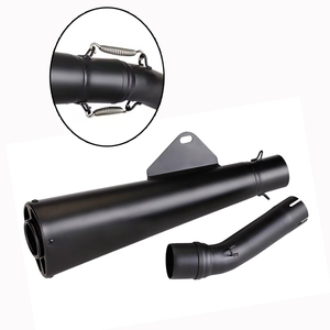 Pour HONDA <span class=keywords><strong>Rebel</strong></span> 250 : Pot d'échappement <span class=keywords><strong>moto</strong></span>, tube intermédiaire, silencieux slip-on en acier inoxydable modifié pour Pitbike - Product Image 4