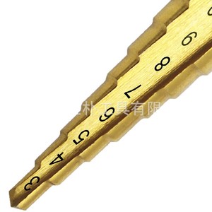 Step Drill Bit 3-13mm Hex Shank Gold Coated Metal Drilling Tool 75mm Length 6.3mm Shank Diameter - Product Image 5