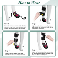 Bottes pour chien professionnelles, résistantes à l'abrasion, à semelle rigide, respirantes, chaudes, pour la course en extérieur, pour chiens de taille moyenne et grande, chaussures pour chien