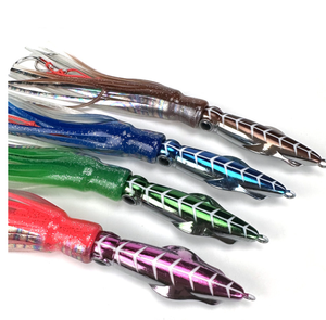 60g 100g 150g 200g cabeza de Metal pulpo calamar falda señuelo lento Jigging curricán cebo señuelo agua salada mar profundo pulpo pesca plantilla - Product Image 1