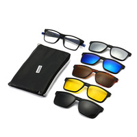 Barcur-nouveau modèle TR 90 avec 5 lentilles polarisées, à CLIP, lunettes de sport, vente en gros