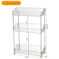 Organisateur de maquillage multifonctionnel en métal pour cosmétiques, soins de la peau, rouge à lèvres - Rangement de bureau portable et mobile