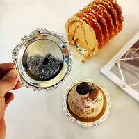 6 pièces Mini assiettes à gâteau, petites coupelles à cupcakes, sous-verres de bar, fournitures de cuisine, décoration douce, accessoires de mariage, style végétal européen