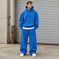 Ensemble de survêtement épais Benta Shangpin Streetwear en molleton bouclette 360 GSM pour homme : Hoodie oversize et pantalon de jogging large