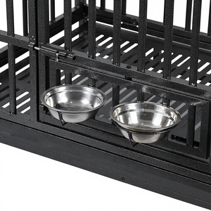 Gabbia per Cani Resistente in Metallo, Recinto per Cani di Taglia Grande, Facile da Montare, con Ruote e Vassoio Rimovibile - Product Image 3