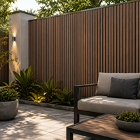 Panneau mural WPC durable, résistant aux intempéries, facile à installer, en gros
