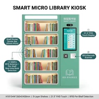 HAUMR Library Holds Locker RemoteLocker LibCabinet Kiosco Inteligente para Microbibliotecas con Soporte para Seguimiento de Libros en Tiempo Real por Estante