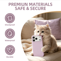 Coque en silicone liquide antistatique, magnétique, au toucher doux, avec logo personnalisé, antichoc, durable, pour iPhone 18 Pro Max