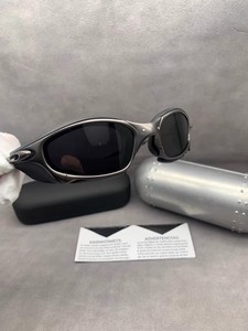 Occhiali da Sole Sportivi UV400 con Lenti Polarizzate a Specchio, Montatura in Metallo, Stile Juliet alla Moda, Tecnologia Y2K, Copertura Completa Nero Canna di Fucile - Product Image 5