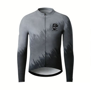 Vêtements de sport de plein air légers et respirants de qualité supérieure, à séchage rapide, coupe ajustée, doux et respirants, maillot de cyclisme à manches longues - Product Image 4