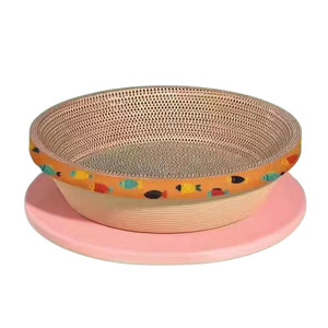 <b>Cat</b> <b>Scratching</b> Bowl Corrugated Paper 1 Level Solid Pattern Pet <b>Cat</b> Supplies - Product Image 5