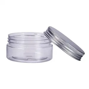 Bote de plástico transparente con tapa de aluminio para helados, bote de plástico transparente con tapa de impresión, personalizado, 200ml