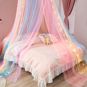 Rideaux de lit en forme de dôme arc-en-ciel, moustiquaire, <span class=keywords><strong>tente</strong></span> de lit, lit double, princesse, pour la décoration de la chambre - Product Image 5