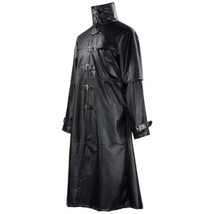 Veste en cuir gothique pour homme, trench-coat punk, costume d'<span class=keywords><strong>Halloween</strong></span> MDEC-058 - Product Image 3