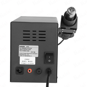 Sugon-212 2 en 1 Station de soudage 760W <span class=keywords><strong>T12</strong></span> poignée fer à souder pistolet à air chaud soudage LCD affichage numérique pour réparation BGA - Product Image 4