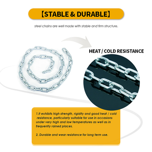 Nhiệm Vụ Nặng Nề Cuộn Dây Chuỗi Kẽm Tráng Thép 5/16 "Đường Kính 1900lbs Hàn Mạ Kẽm Liên Kết Chuỗi - Product Image 5