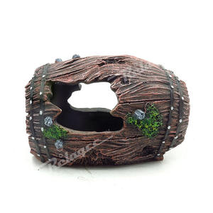 <span class=keywords><strong>D</strong></span>écorations <span class=keywords><strong>d</strong></span>'aquarium en baril cassé en résine pour aquarium, ornement <span class=keywords><strong>d</strong></span>'aquarium, grottes aquatiques, cabane à cacher - Product Image 6