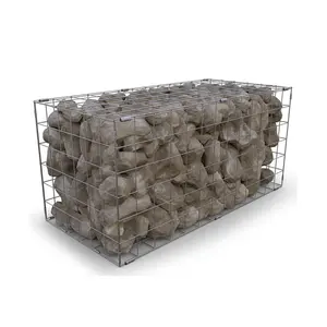 Matelas gabion 6x2x0.3m 2.7mm gabion galvanisé/treillis métallique hexagonal ethiopie/éthiopie gabions 1.5x1x1m