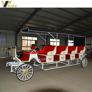 Charrette de mariage personnalisée à chevaux, chariot de tourisme, calèche royale électrique à chevaux à vendre - Product Image 2