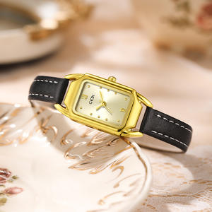 Montre élégante pour femmes, niche haut de gamme, bracelet en cuir, montre à quartz pour étudiants - Product Image 1