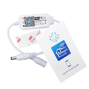 Contrôleur <span class=keywords><strong>de</strong></span> bande <span class=keywords><strong>de</strong></span> LED wifi couleur unique compatible avec Alexa Google Assistant - Product Image 2