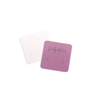 Cartes d'emballage à impression de logo de marque personnalisée pour boucles d'oreilles de luxe finition mate présentoir de porte-cartes de bijoux