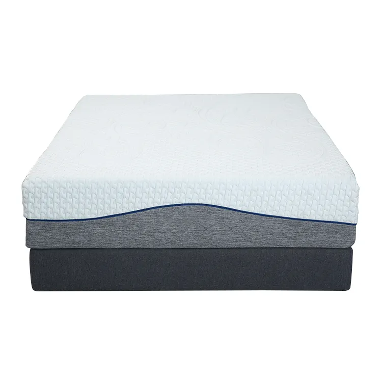 Memory foam gel hotel di lusso materasso <span class=keywords><strong>singolo</strong></span> letto matrimoniale full queen king size 10 pollici Gel infuso strato superiore Memory Foam materasso
