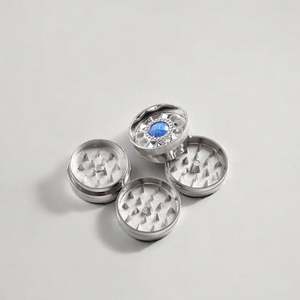 Nuevo Molinillo de Hierbas de Zinc y Diamante de 40 mm y 2 Capas de Primera Calidad 2024, Exquisito Mini Molinillo de Hierbas Femenino de Aleación - Product Image 3