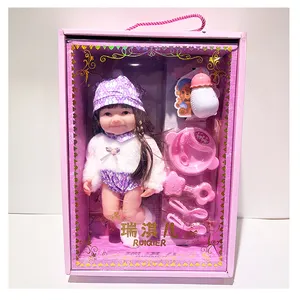 Realistic handmade baby doll girl gift set with new clothing design, lifelike baby birthday and holiday gifts