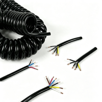 Câble spiralé PUR TPU 2-6 conducteurs, câble électrique flexible rétractable, câble d'alimentation 2,5 mm²-10 mm²