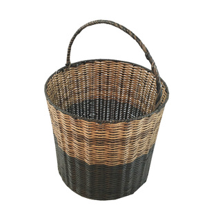 Renel Wholesale PE Home Hotel Sundries Organization Plastic Storage Baskets Rattan With Handle