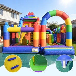 Castillo Inflable Colorido para Interiores y Exteriores, Trampolín Inflable para Fiestas, Casa de Brinco Inflable en Venta - Product Image 6
