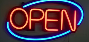 Letrero de Neón <span class=keywords><strong>LED</strong></span> Ovalado Grande, Personalizado, Abierto, Publicitario, para Exteriores, Letrero de Neón Real para Pared - Product Image 3