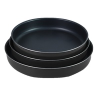 Ensemble de casseroles en céramique écologiques de haute qualité, couleur personnalisable, fond en aluminium, durable, recyclable, compatible lave-vaisselle