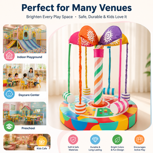 Juego de columpio suave de entretenimiento comercial para bebés con carrusel de árbol redondo Merry Go para niños, al aire libre columpio, área de juegos para <span class=keywords><strong>fiestas</strong></span> - Product Image 3