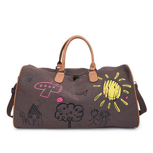 Fabbrica all'ingrosso eco-friendly tela resistente <span class=keywords><strong>R</strong></span> borsa stile di moda con chiusura a cerniera e modello di lettera - Product Image 4