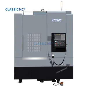 Shandong klasik VTC800 yüksek stabilite tek parça makine yatak Cnc dikey torna makinesi