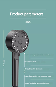 Kit de ducha con calentador de baño Black Warrior con rociador potente, aumento de presión máximo, compatible con calentadores de agua domésticos para uso en ducha de baño - Product Image 5