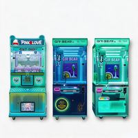 Machine à pinces à monnayeur sur le thème du thé Boba, avec distributeur de bonbons et de cadeaux, jeu d'arcade à grue avec compteur et boîte à prix