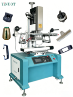 Nouvelle presse à chaud automatique haute vitesse YiNUOT en aluminium avec servomoteur pour transfert thermique, estampage, gaufrage, impression d'étiquettes sur tubes et presse à plat