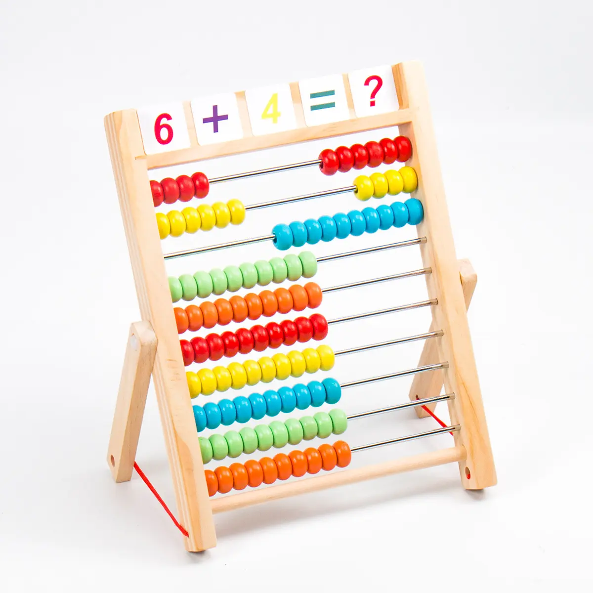 Euro lucky Holz Montessori Lernspiel zeug Abacus Baby Mathematik Berechnung Frühes Lernspiel zeug