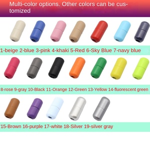 Nhôm no-Tie phẳng cho dây giày kim loại nút viên nang màu reticulated keo lười biếng Giày ren với đàn hồi Polyester khóa - Product Image 4