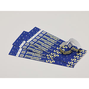 Pulseras ecológicas AnyWristband de TYVEK a todo color, tipo conectado de 25 mm (1 pulgada) para eventos - Product Image 1