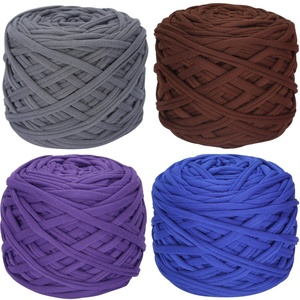 เส้นด้ายโพลีเอสเตอร์ 150d สำหรับเสื้อยืดขายส่ง และเส้นด้ายแดครอนถักมือเนื้อนุ่ม ย้อมสีแบบ FDY สำหรับงานถัก - Product Image 2