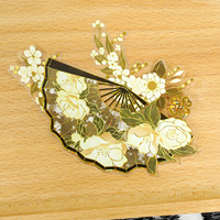 Autocollant personnalisé pour journal, autocollant transparent en PET avec feuille d'or pour scrapbooking, fabricant d'autocollants pour journal